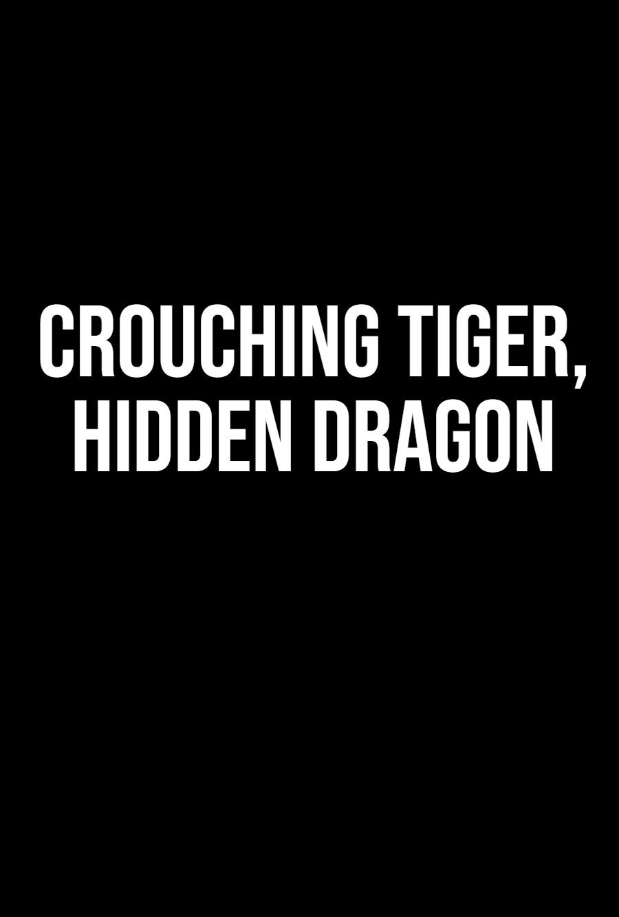 ‘Crouching Tiger, Hidden Dragon’ TV Series is happening at Amazon – ryan