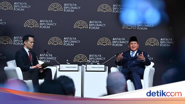Prabowo at the Antalya Forum: We should not give up with diplomacy