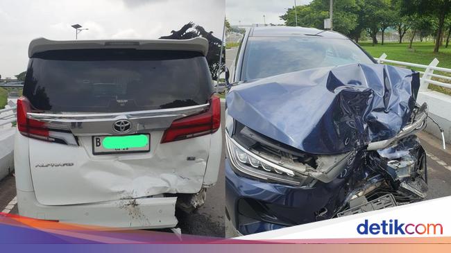 Electric cars hit Alphard to ruin in access to terminal 3 sweetta