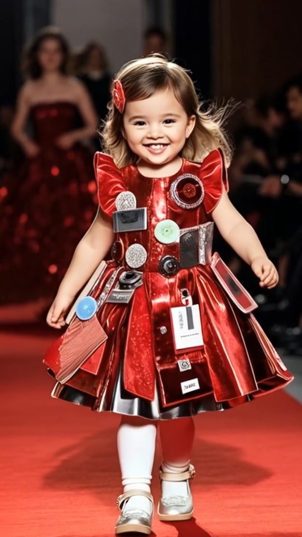BABY FASHION SHOW RECYCLABLE DRESSES
