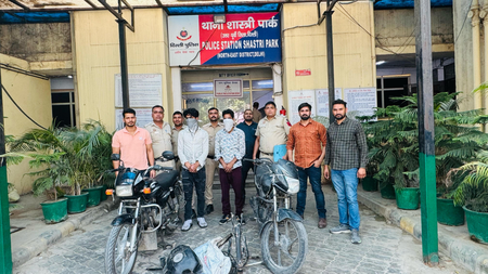 Two evil vehicle thieves arrested in Delhi repaired 2 motorcycles
