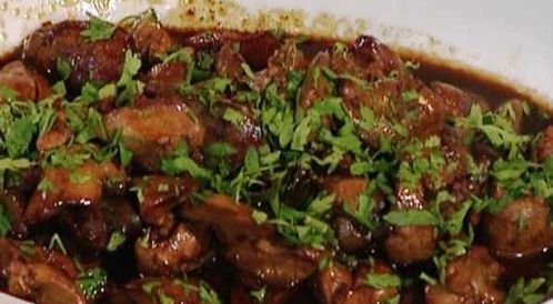 Chicken liver with pomegranate melaces – web medicine