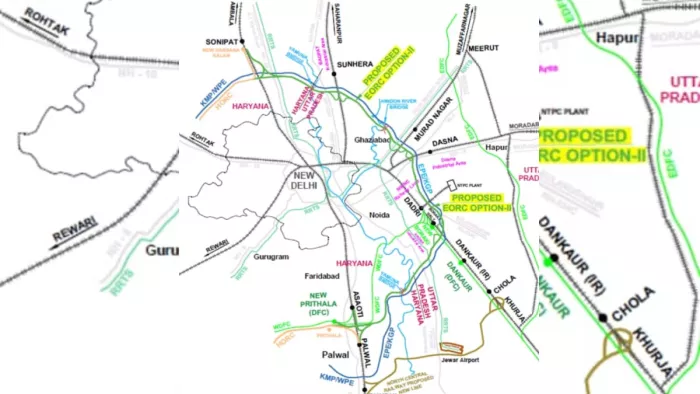 Oriental Arbitrary Railway Corridor Route Ready, logistics facilities will get better connectivity in the NCR -Eorc route -alignment finalized corridor near the eastern peripheral highway