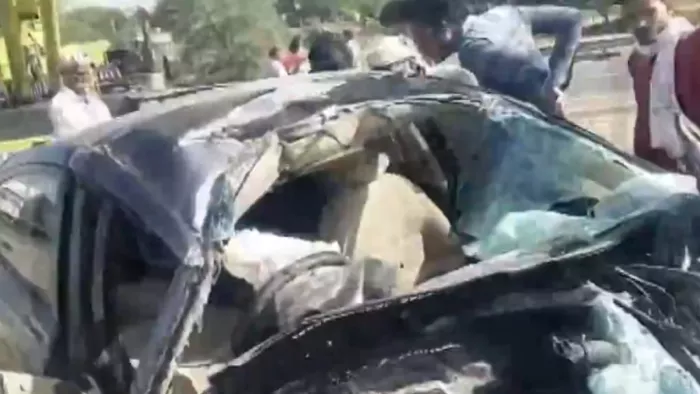 Rajasthan: Collision for car and trailers on Manoharpur -dausa NH, 5 people from the same family going to Khatu Shyam – Rajasthan Car Trailer Collide Manoharpur Dausa NH 5 People The same family Khatu Shyam Died