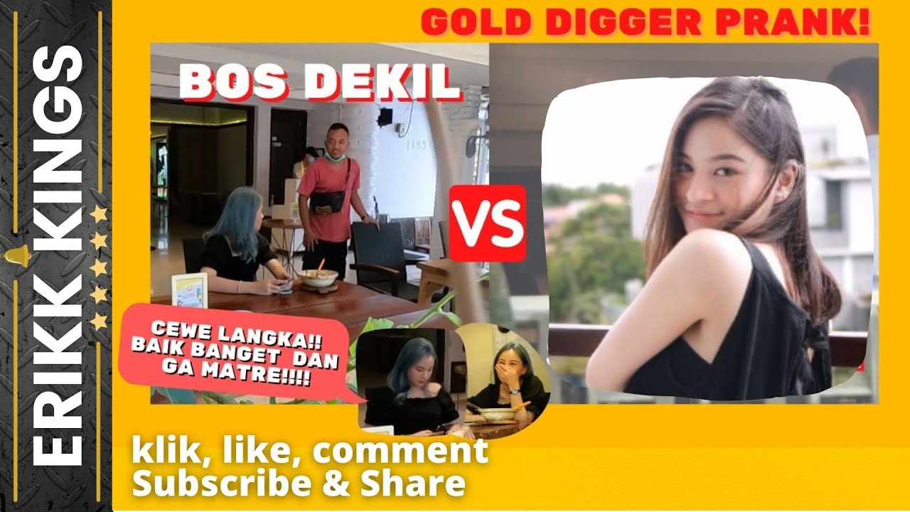GOLD DIGGER PRANK!! TARGETNYA BAIK BANGET!! CEWE IDAMAN, KELUARGANYA PASTI BANGGA 🥰 🥰 – ryan