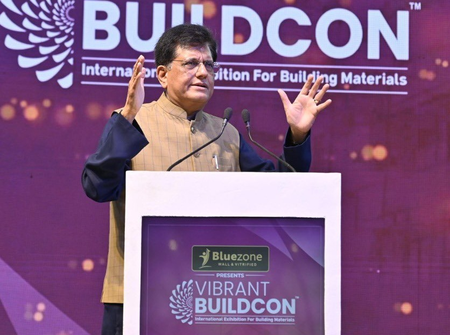 Piyush Goyal advised the construction industry to adopt best practice