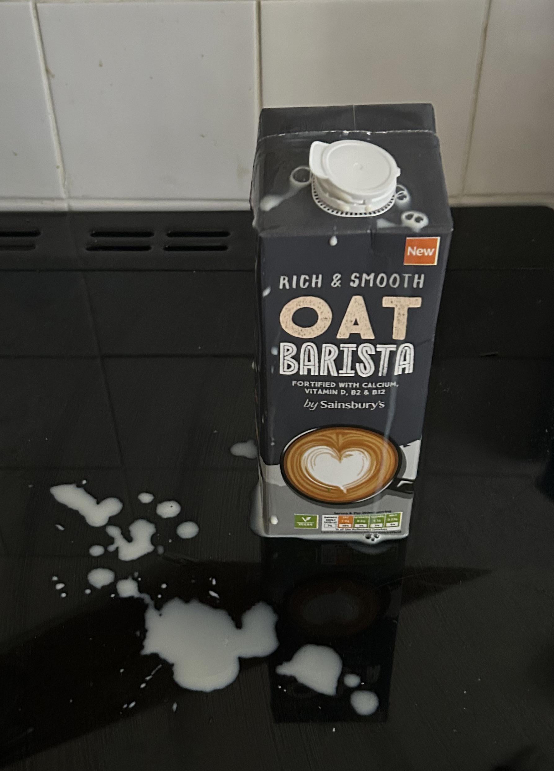 These lids are ruin my life. Opening a new carton of… literally anything ends up like this. Who decided to rollout a non-watertight member for products that all need to be shaken?