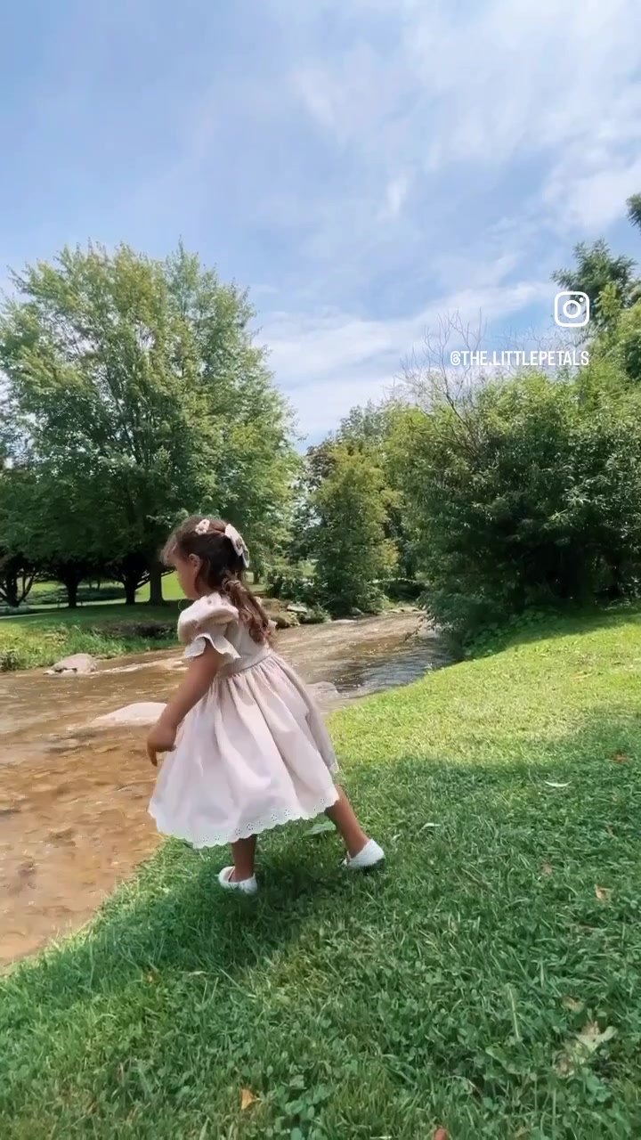 Mu beautiful daughter sheis wearining our gorgeous beige vintage style dress A… – ryan