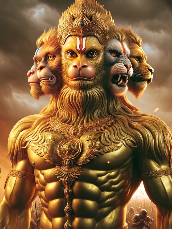 Why did Hanuman Ji take the form of a lion?