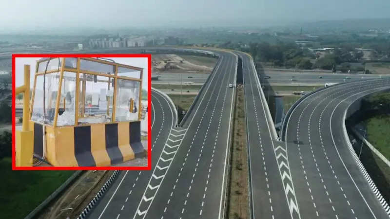5 youths reached midnight Delhi-Mumbai Expressway, created a fierce riot, CCTV video came out