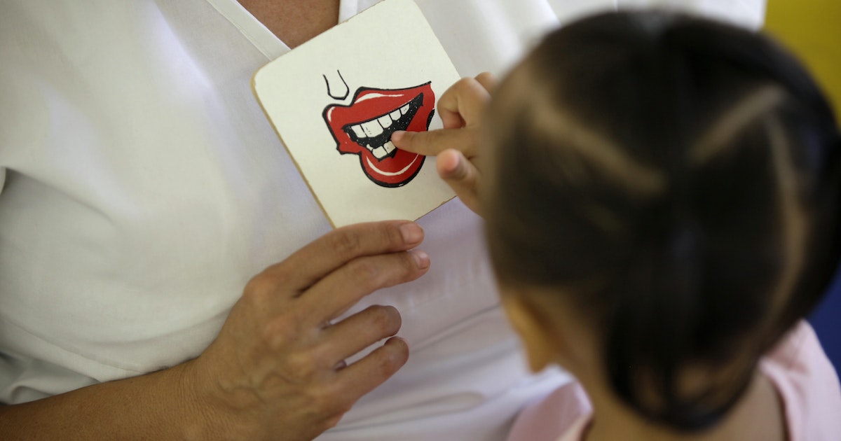 Speech developed .. What is the typical level of the child at the age of two?
