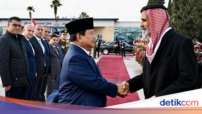 After meeting Raja Jordan, Prabowo returned to the country