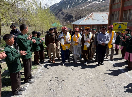 Cabinet Minister Jagat Singh Negi has reached Lahaul Spiti before Himachal Day