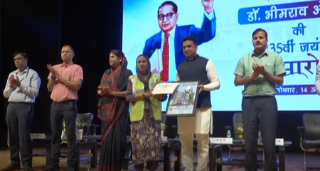 Program on BabaSaheb Ambedkar’s birthday in Delhi, Mayor is paid tribute