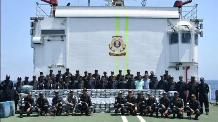 The Indian Coast Guard and ATC seized drugs worth 1,800 crores from the sea.