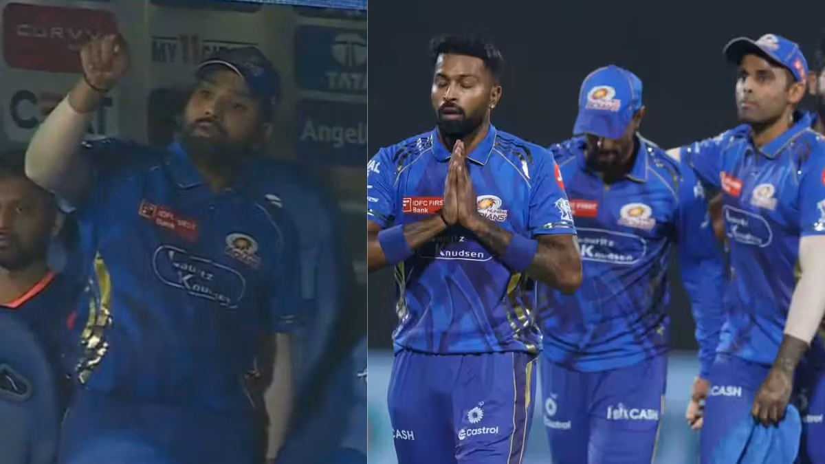 DC vs Mi: Rohit Sharma made a gesture sitting on the dugout, and the whole game overturned