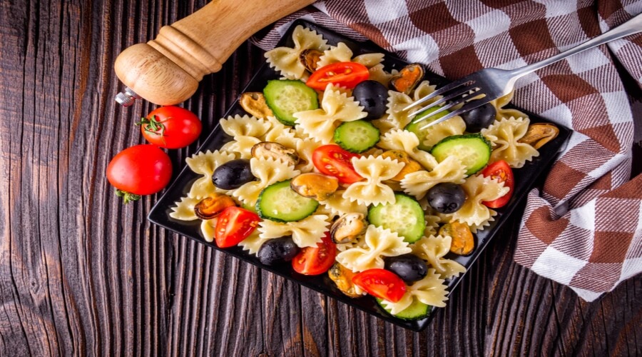 Pasta salad with vegetables – web medicine