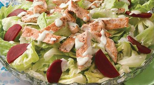 Chicken and beet salad – web medicine