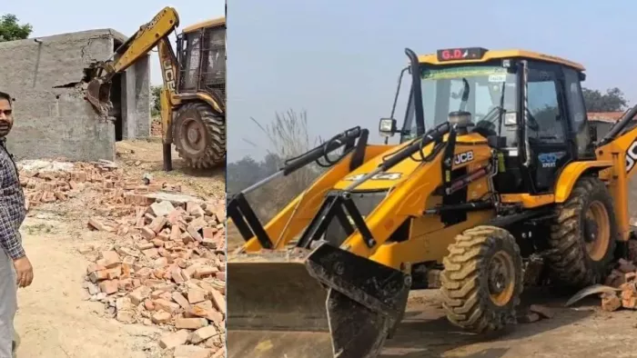 Bulldozer Action: Thunder Bulldozers on 150 million land, illegal plot of demolition within minutes; In the country Mafia – Bulldozer Action Bulldozer was performed on the basis of 150 Crore in Greater Noida