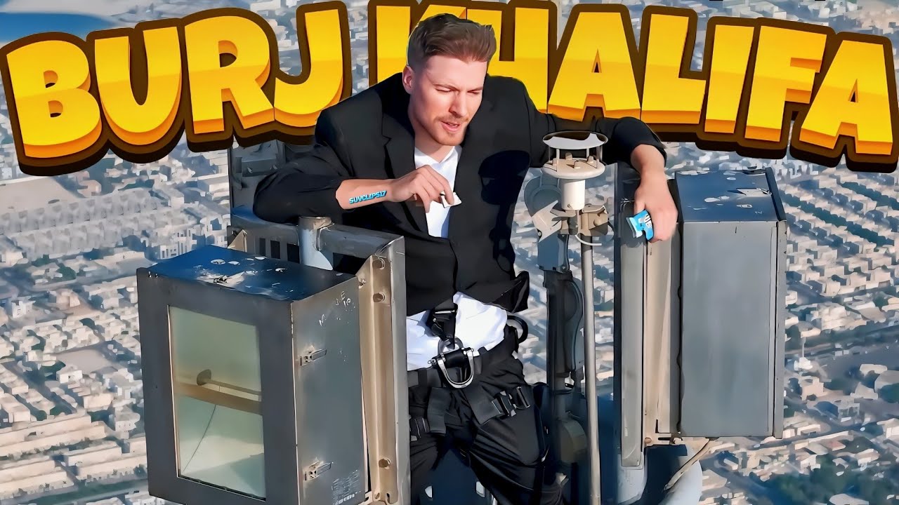 MR BEAST ON THE TOP OF BURJ KHALIFA 😱 | 2700 FEET