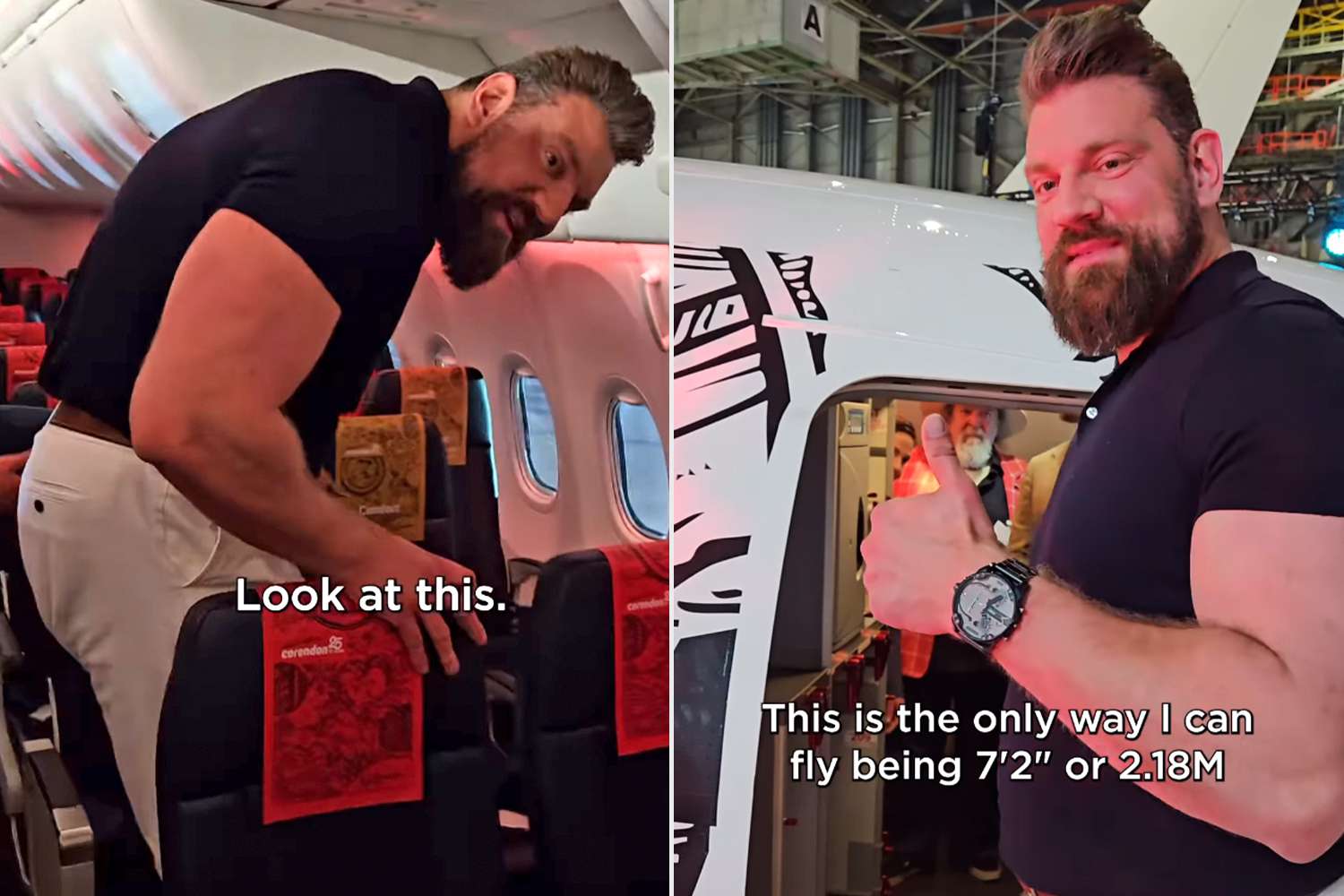 7-Foot-2 Plane Passenger Reveals the ‘Only’ Seat He Can Sit in While Flying – ryan