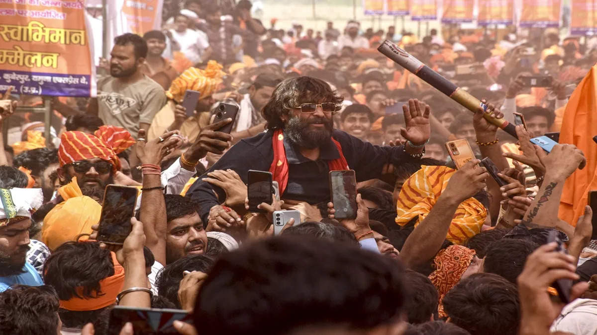 Karni Sena celebrated Rana Sanga’s anniversary, the self -respect conference of blood was organized in Agra