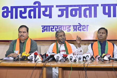The congress does ‘Sinjori’ about ‘theft’ in the National Herald case: Babulal Marandi