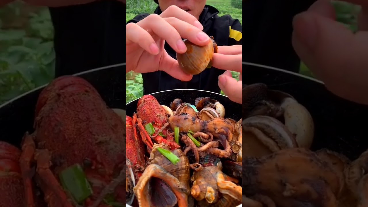 Chinese fisherman cooking and Eating fresh seafood… – ryan