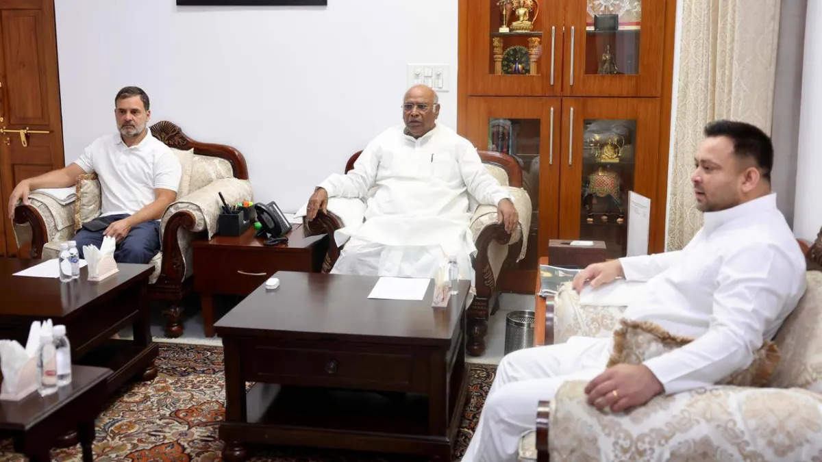 Tejashwi Yadav said after meeting the top conference leaders to discuss the Bihar election strategy