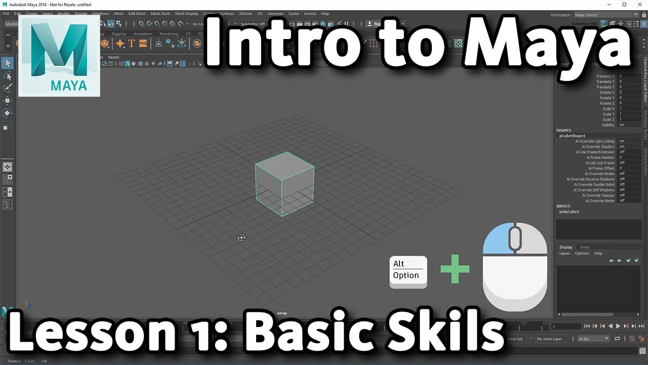 Intro to Maya: Lesson 1