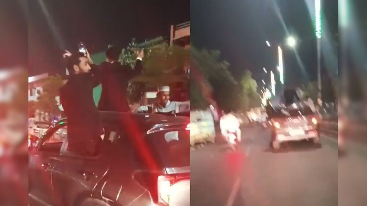 6 vehicles going to the march suddenly started doing stunts, video -viral