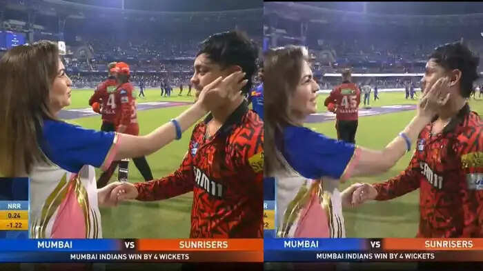 Ishaan Kishan was disappointed with the defeat, and like a young child, Nita Ambani soothes the dear