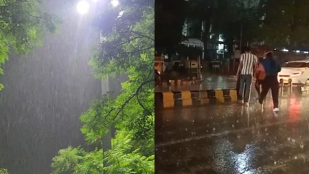 The weather was pleasant due to rain in Delhi, IMD also released warning for Saturday