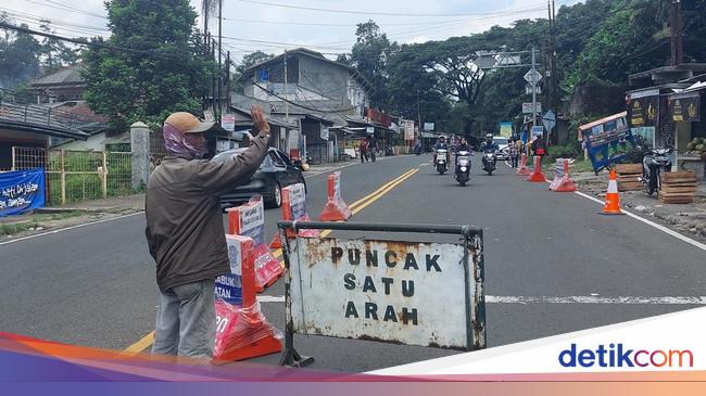 Traffic Fast, one direction in the direction of Bogor Puncak is applied this morning