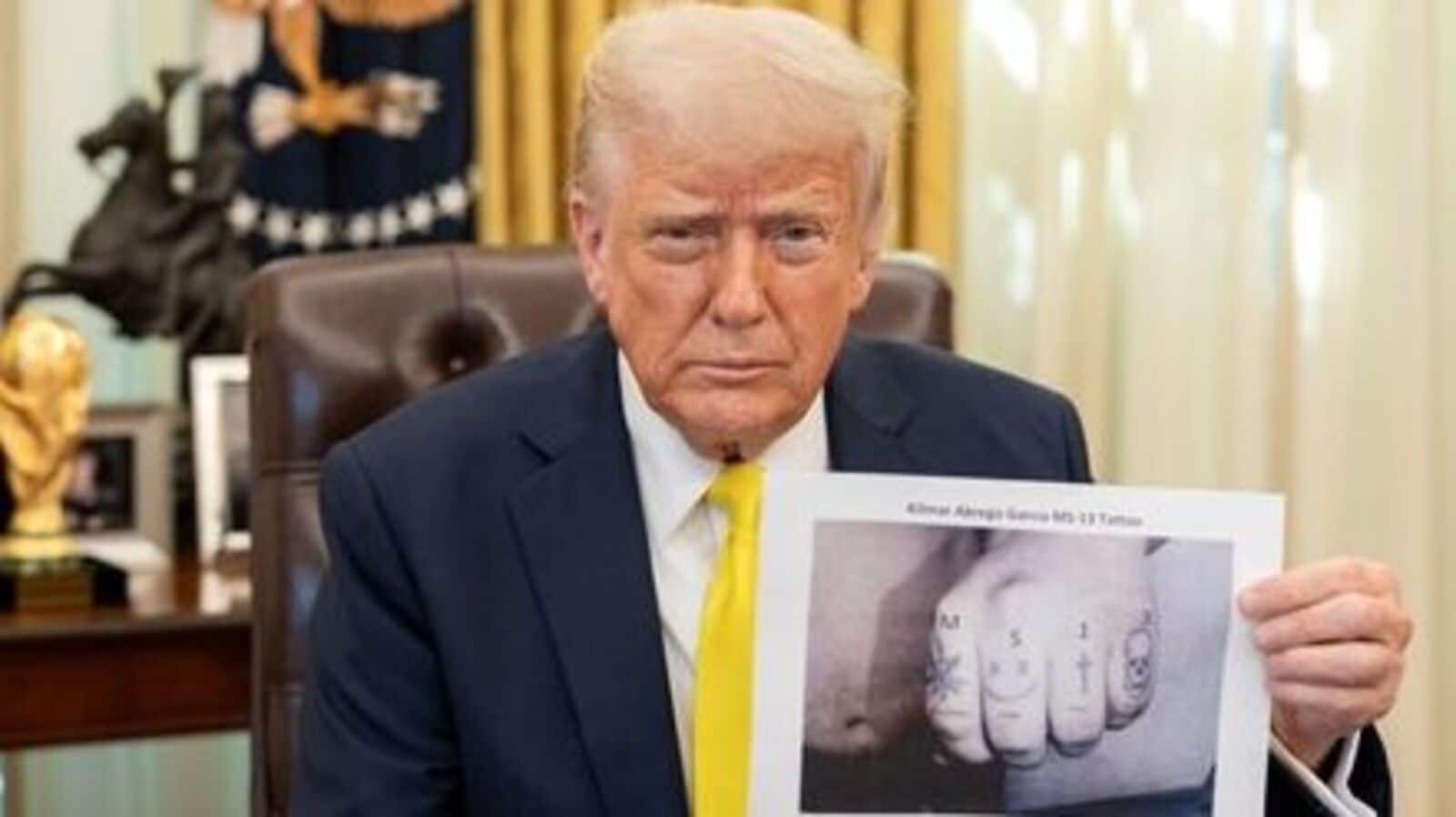 ‘Trump used a fake image of Kilmar Abrego Garcia hand with tattooing’: Netizens after the US president on MS-13 passage | Today news