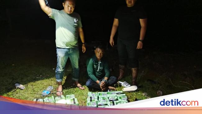 Portrait of 38 kg methamphetamine and bodyguard courier captured by Barekrim