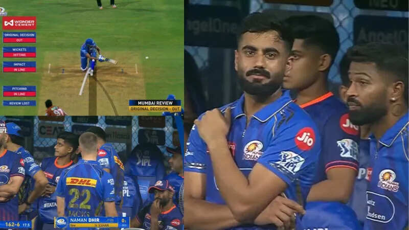 MI vs SRH: Mumbai player blows rules in the match, referee also ignored