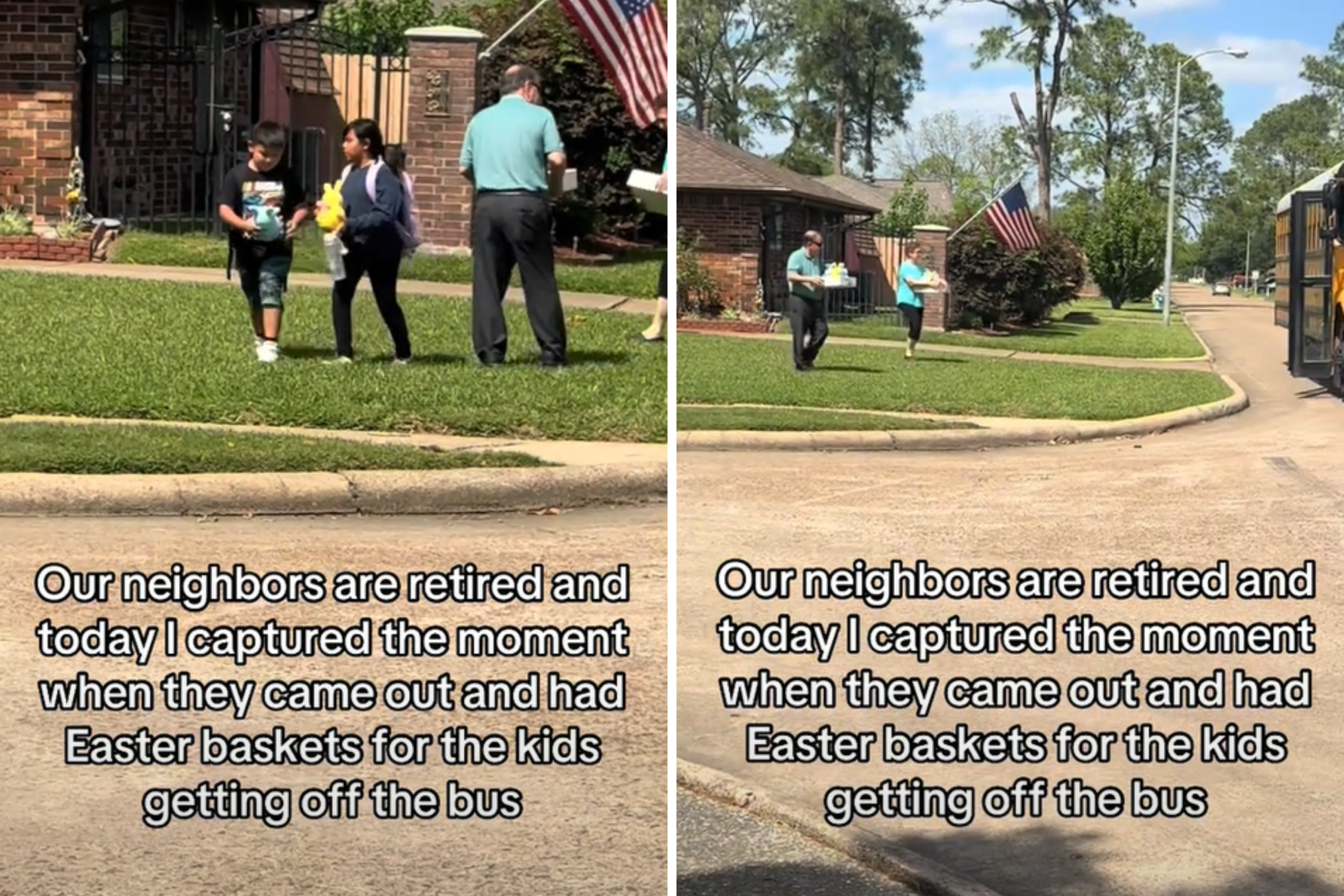 Retired Neighbors Come Out as School Kids Get Off Bus, Reason Melts Hearts – ryan