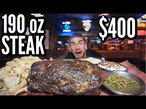 IMPOSSIBLE 15LB TEXAS STEAK CHALLENGE (PRIME RIB) | BIGGEST FOOD CHALLENGE EVER