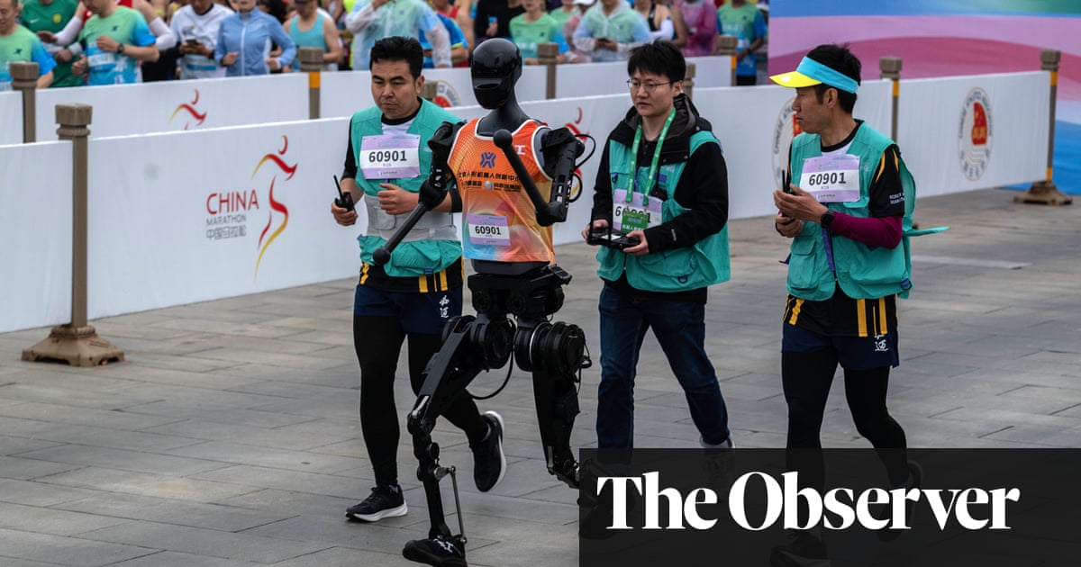 China Pits Humanoid Robots Against Humans in Half Marathon for First Time