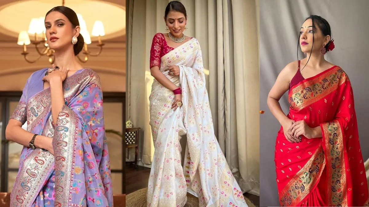 Traditional side sarees for women to carry on Maha Shivratri 2025