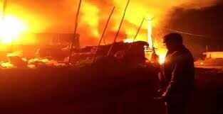 In Kota, a dozen toppers caused a fierce fire, all the laborers survived despite severe flames