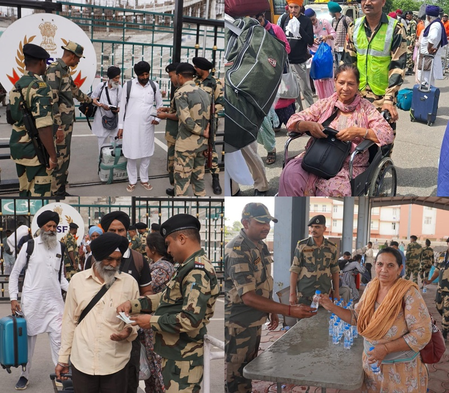 Sikh -Awarenesses returned to India after visiting Gurdwaras in Pakistan, BSF made it easy to return