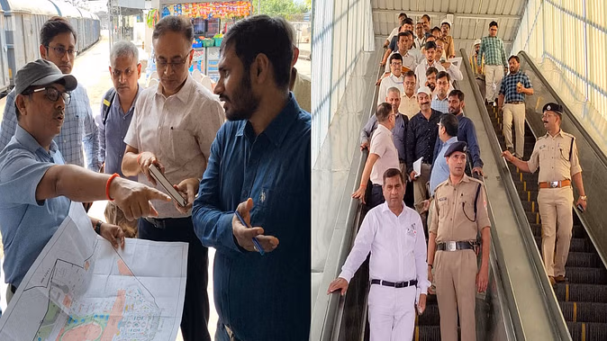 Central’s platform number will remove automatic stairs, inspected the Railway DRM