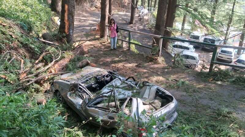 Storm damage in many parts of Himachal Pradesh
