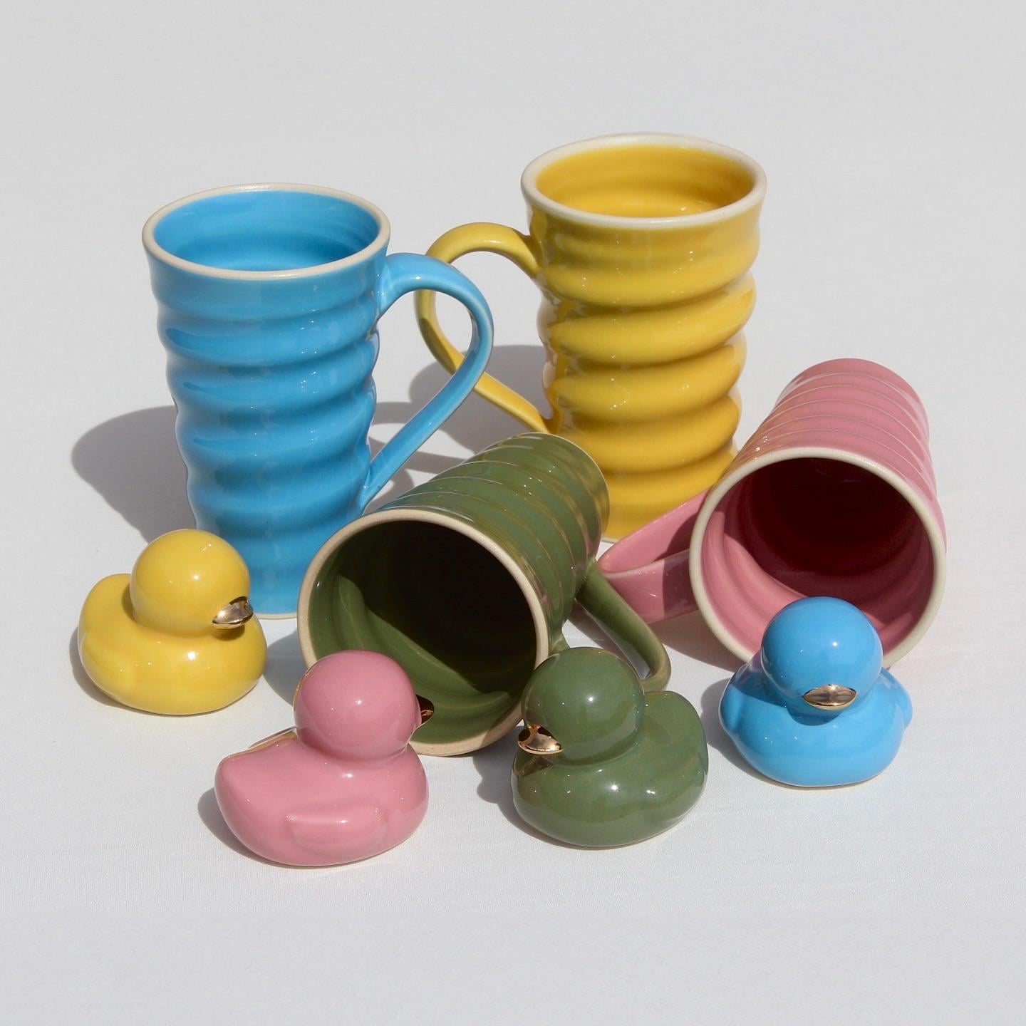 My Mugs and Matching Ducks Fresh Out of the Kiln! – ryan