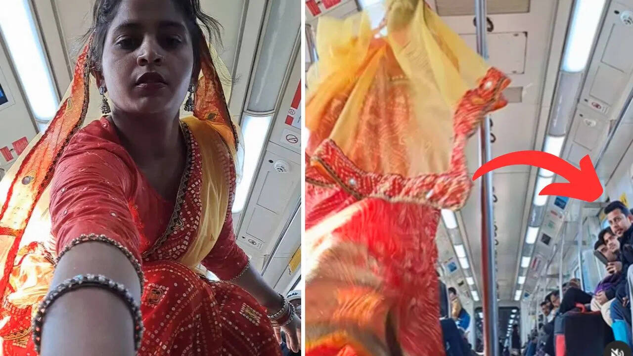 After all, why girls started running mobile on the metro floor, people left, video viral