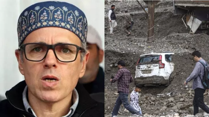 Ramban -Ramp: CM Omar Abdullah visited Ramban, Helicopter service was interrupted, Chief Minister went on foot -Omar Abdullah visits the Ramban landslide after disaster