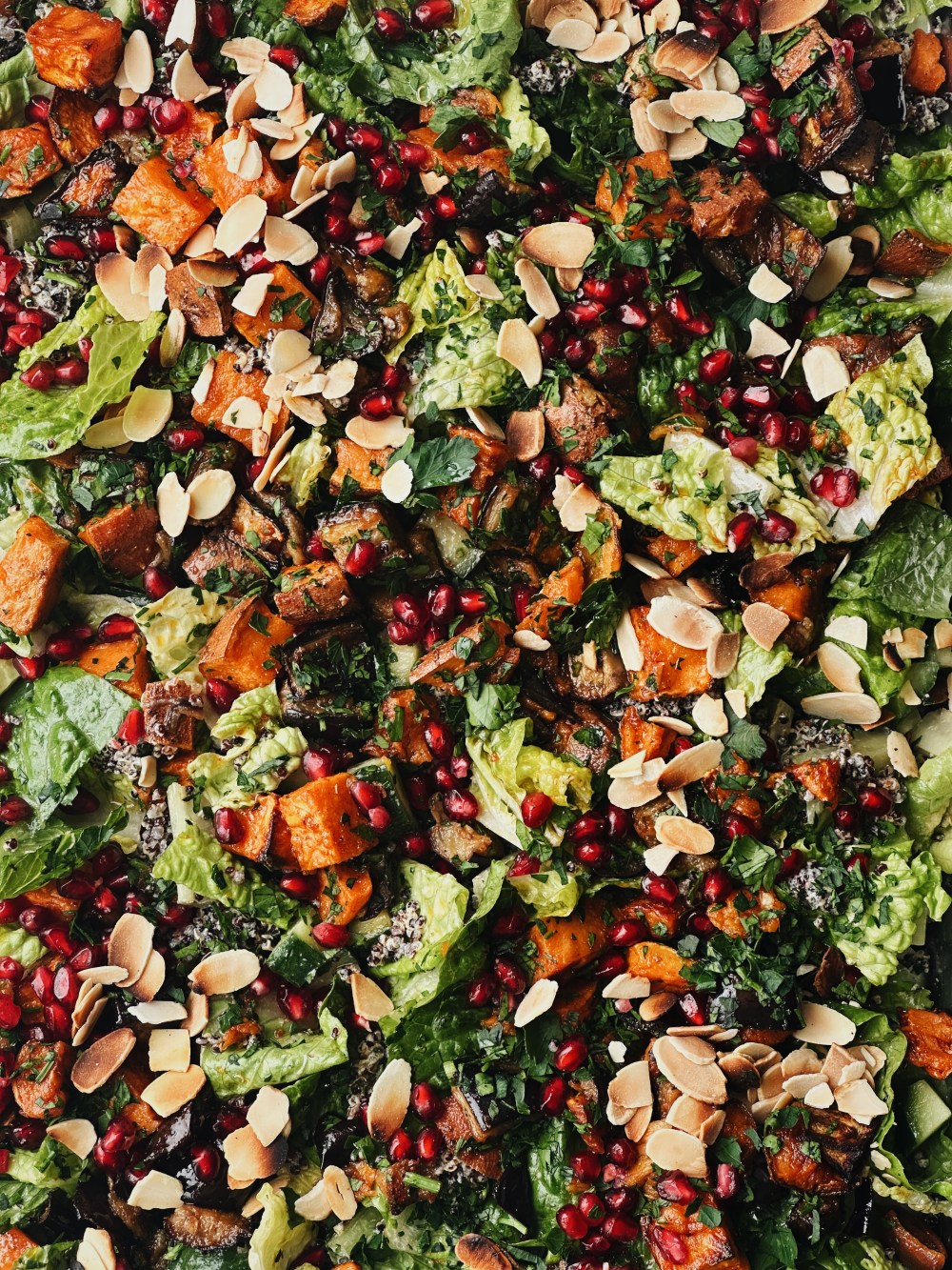 Sweet Potato, Aubergine & Tahini Salad – Green Kitchen Stories – ryan