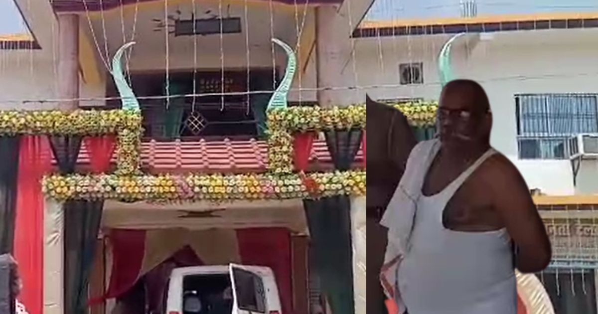 Jayamal sat on stage, the bride and groom shouted loudly